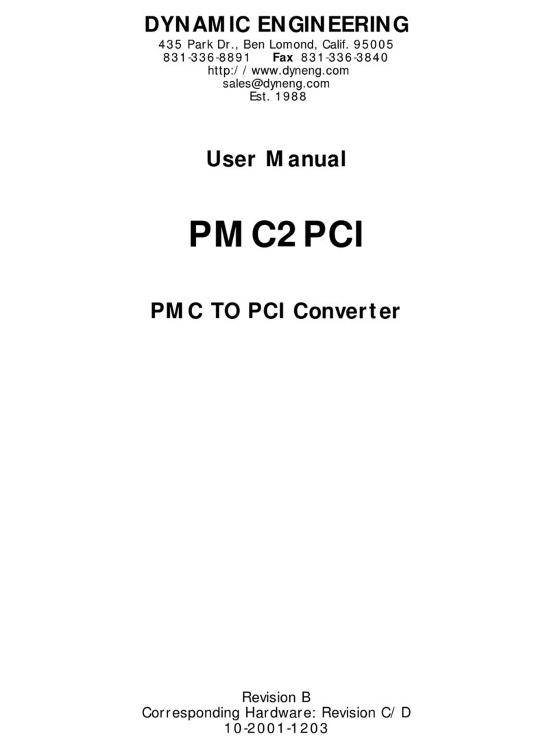 Dynamic Engineering PMC2PCI user manual Dynamic Engineering PMC2PCI user manual