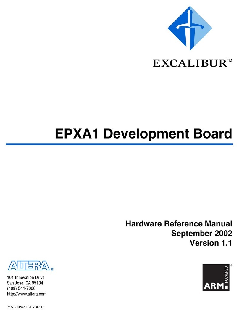 Excalibur Excalibur EPXA1 Hardware reference manual