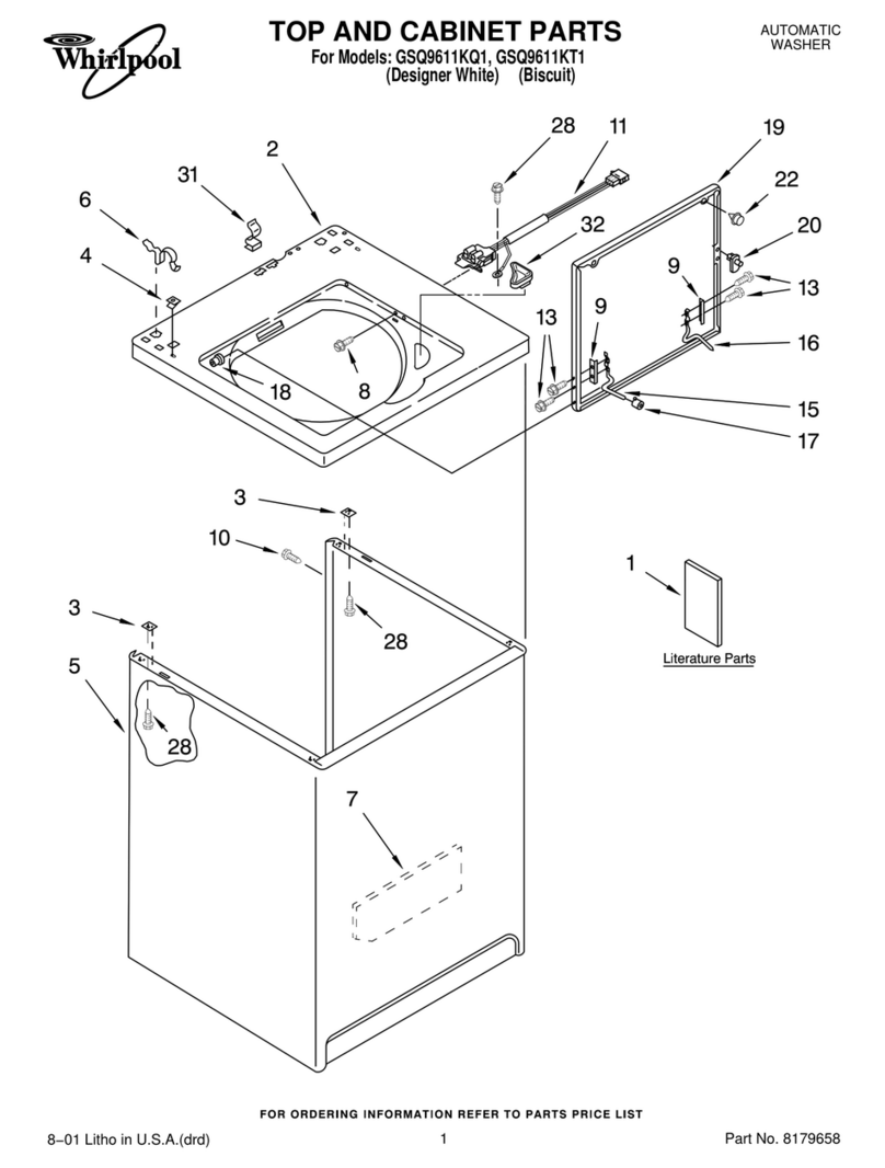 Whirlpool GSQ9611KQ1 parts list