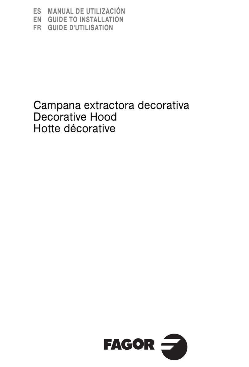 Fagor Decorative Hood installation guide