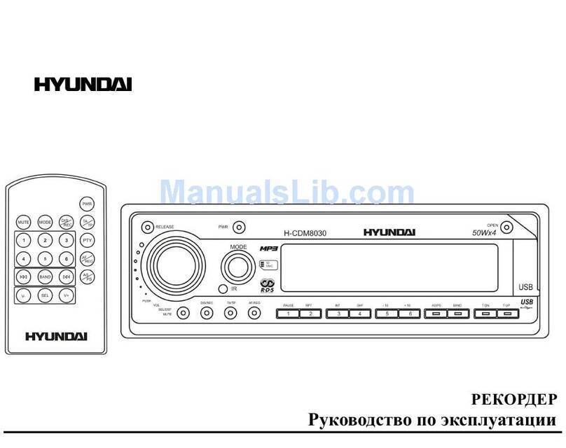 Hyundai EXCELLENCE H-CDM8030 instruction manual