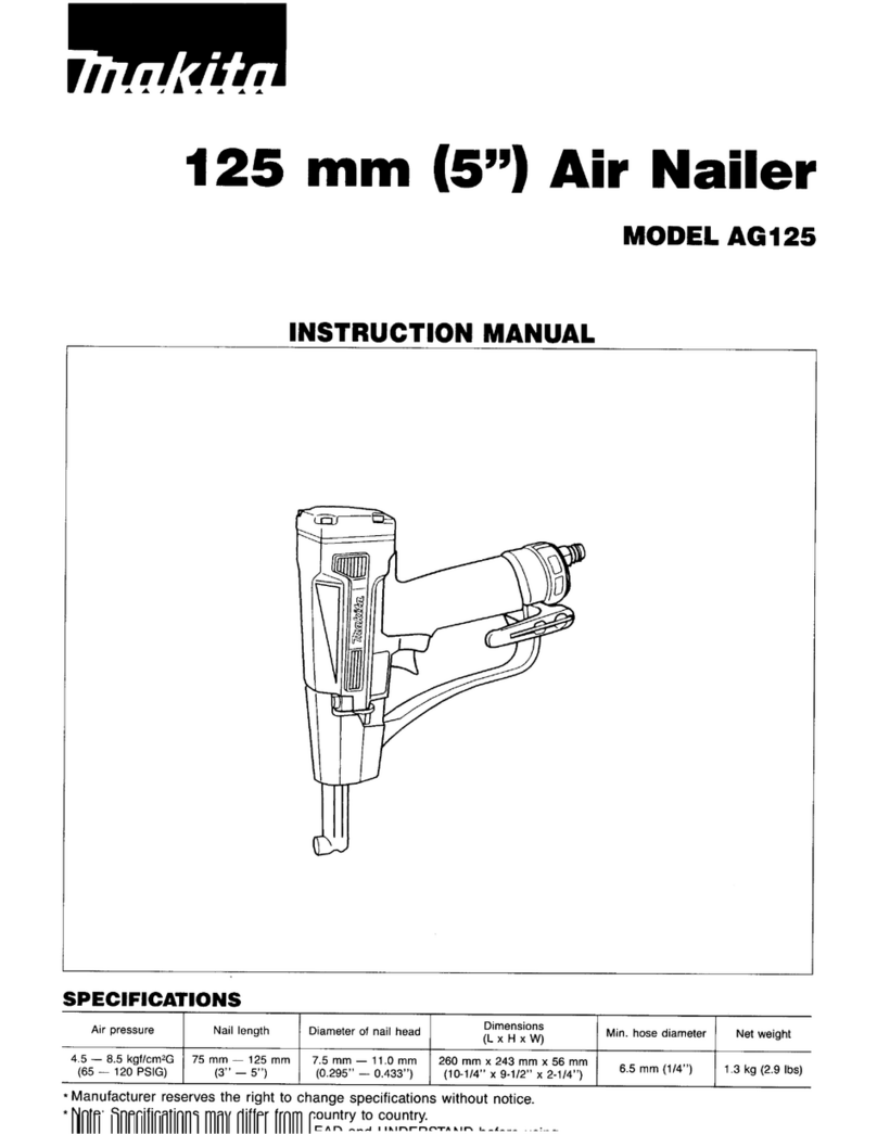 Makita AG125 User manual Makita AG125 User manual