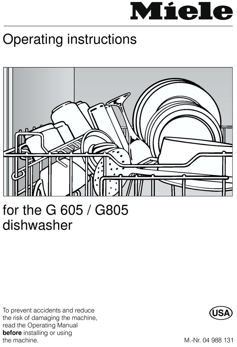 Miele G 605 User manual