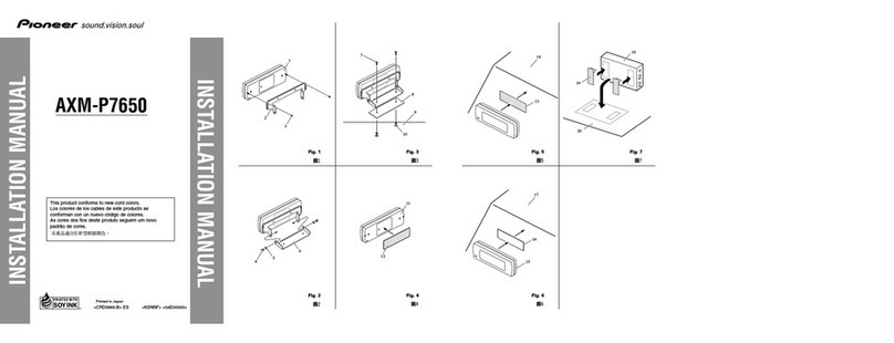 Pioneer AXM-P7650 installation manual