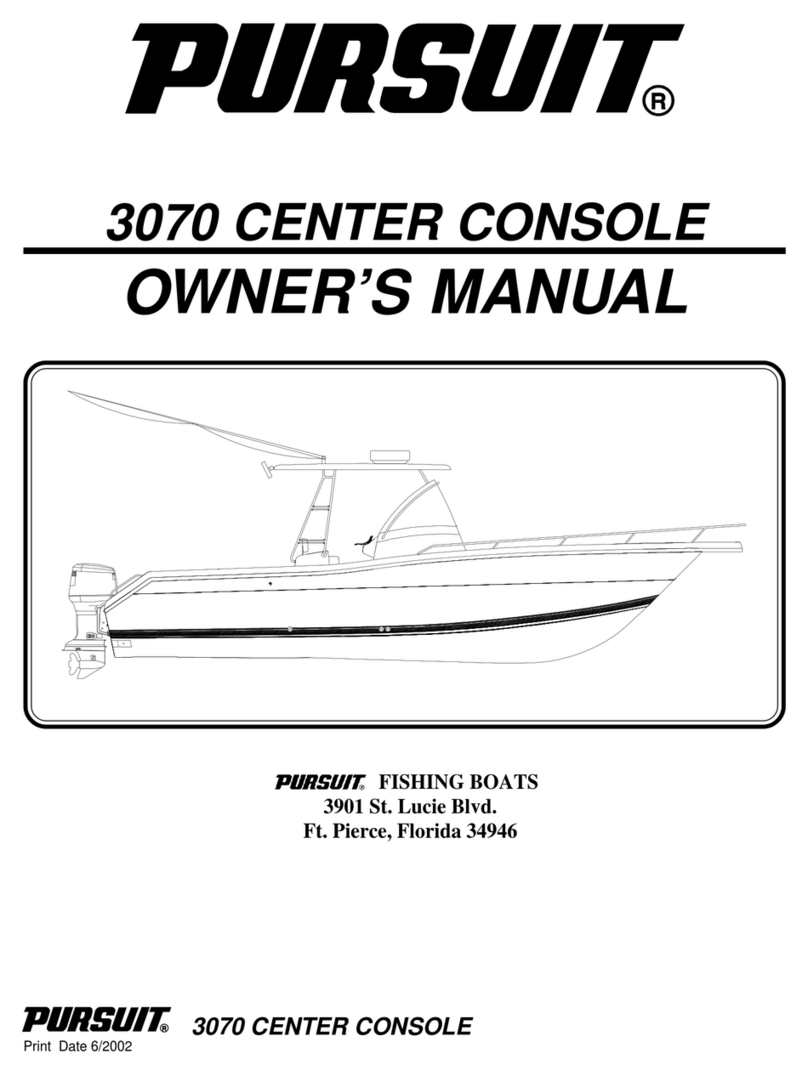 PURSUIT 3070 OFFSHORE User manual