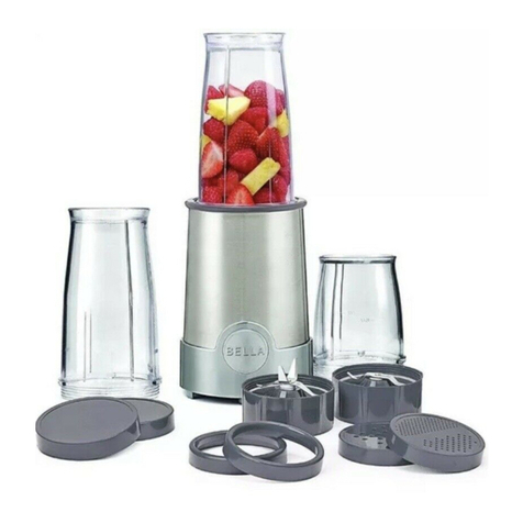 Bella ROCKET BLENDER 12 PIECE SET Instruction manual & recipe guide