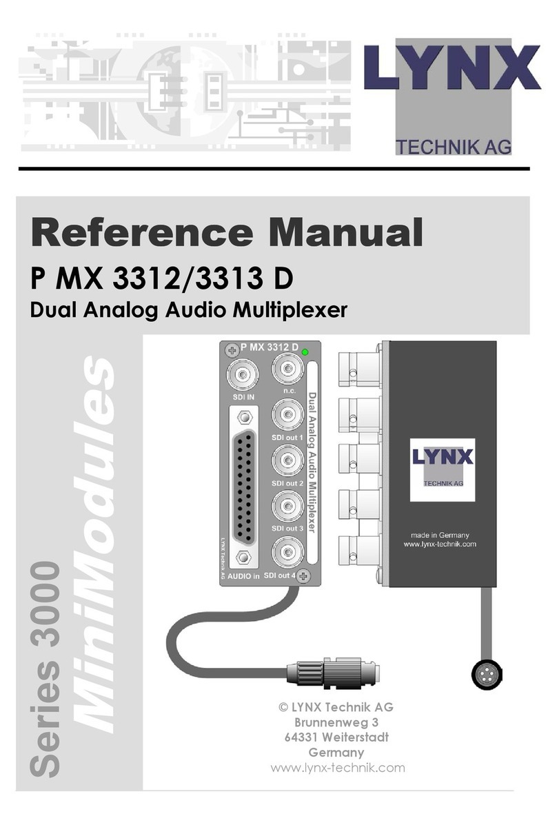 Lynx P MX 3312 D Reference manual