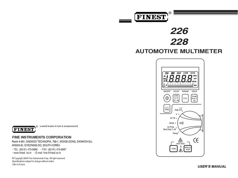 Finest 226 user manual