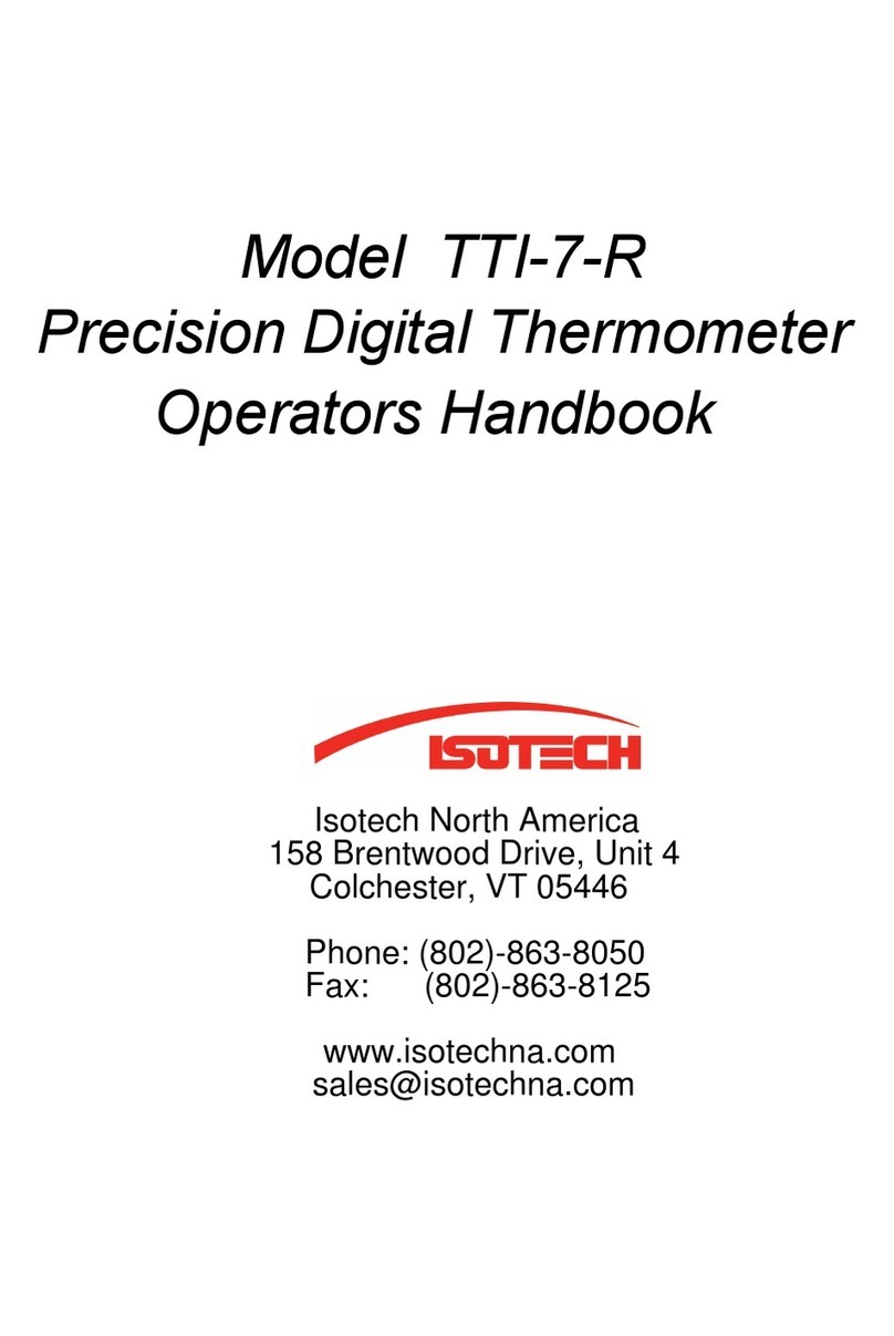 Isotech TTI-7-R Operator's handbook