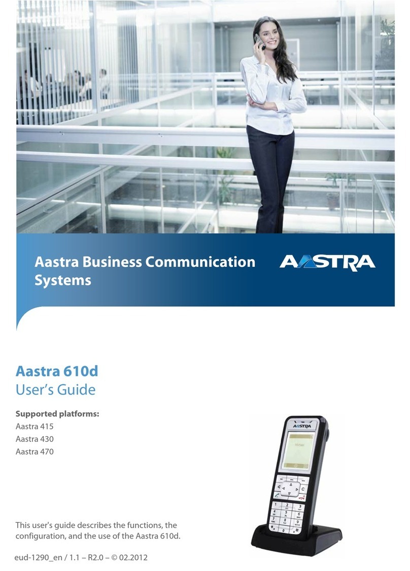 Aastra Aastra 610d user guide