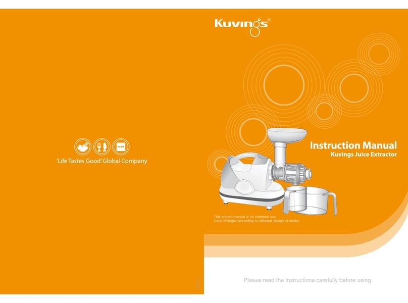 Kuvings JUICE EXTRACTOR instruction manual
