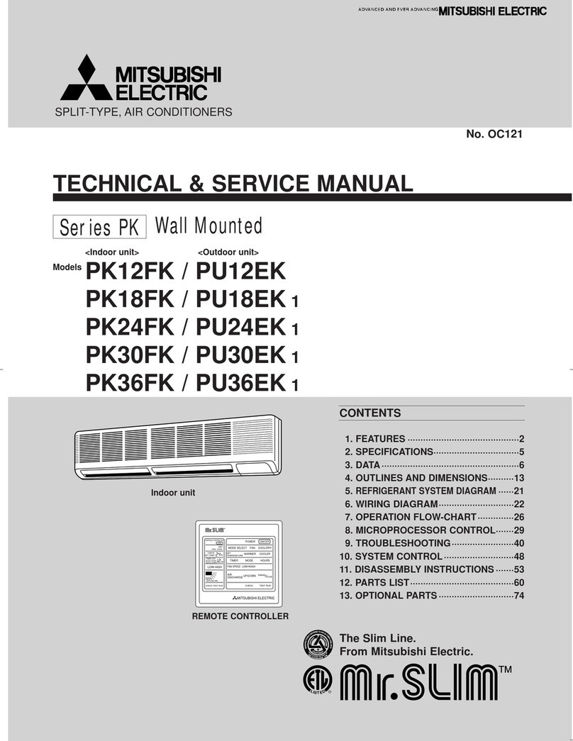 Mitsubishi Electric PK12FK Operating manual