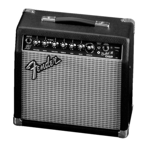 Fender Bullet 15 DSP User manual