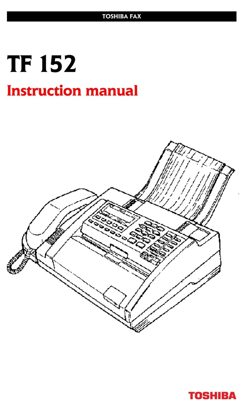Toshiba TF 152 User manual