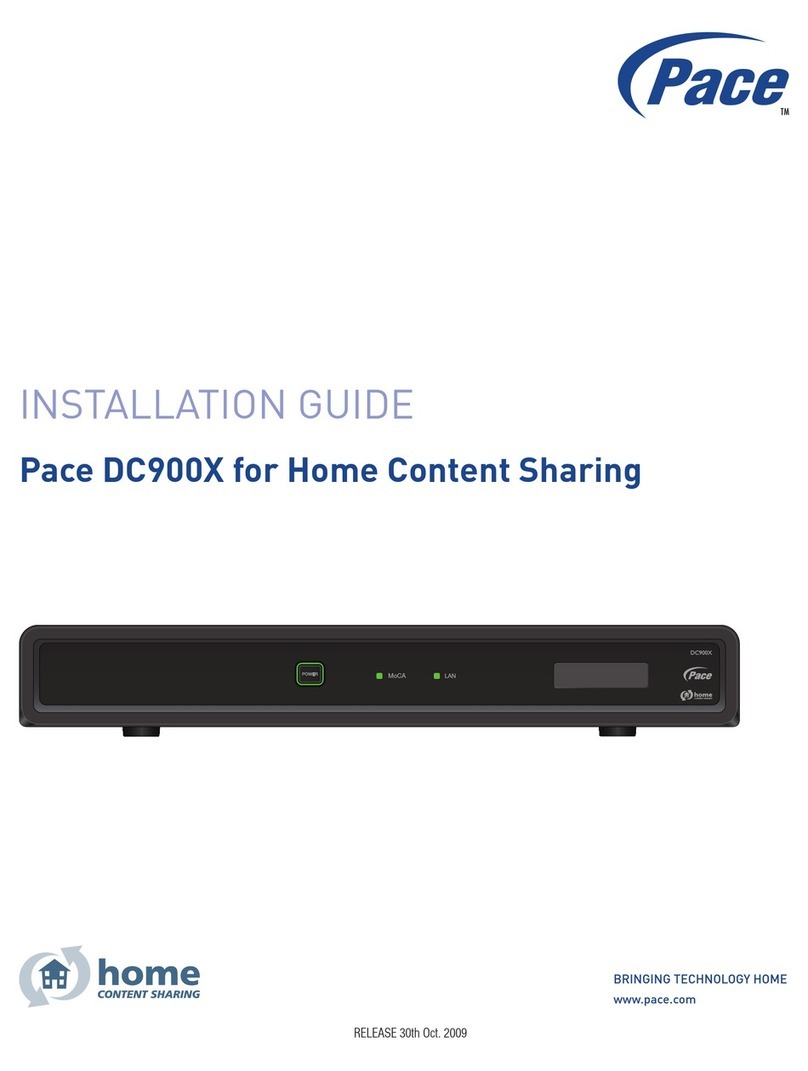 Pace DC900X User manual