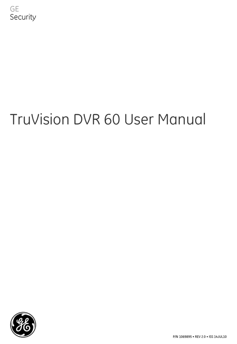 GE Security TruVision DVR 60 user manual