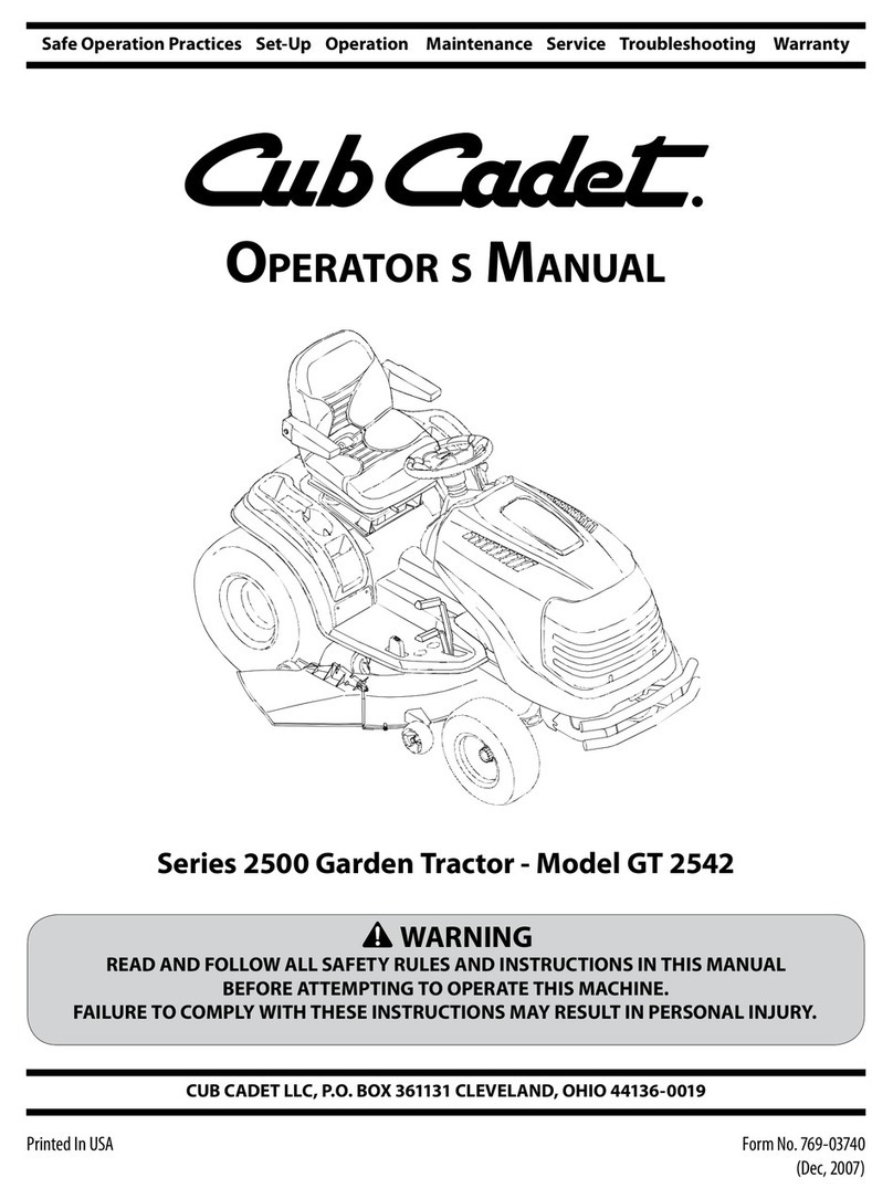 Cub Cadet GT 2542 Operator's manual