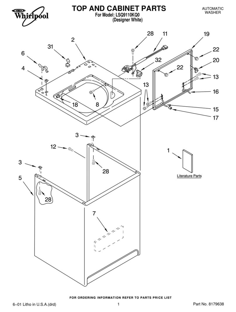 Whirlpool LSQ9110KQ0 User manual