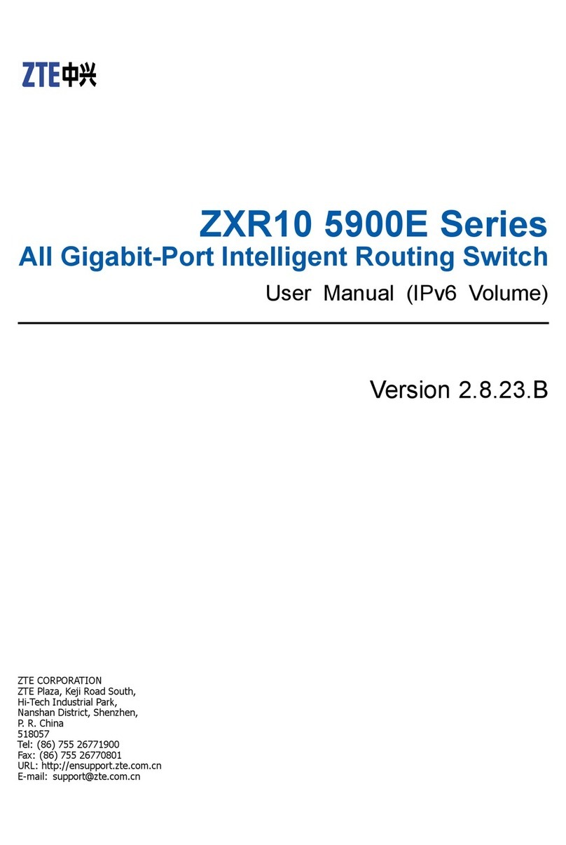 Zte ZXR10 5900E Series User manual