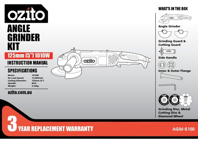 Ozito ANGLE GRINDER KIT User manual Ozito ANGLE GRINDER KIT User manual