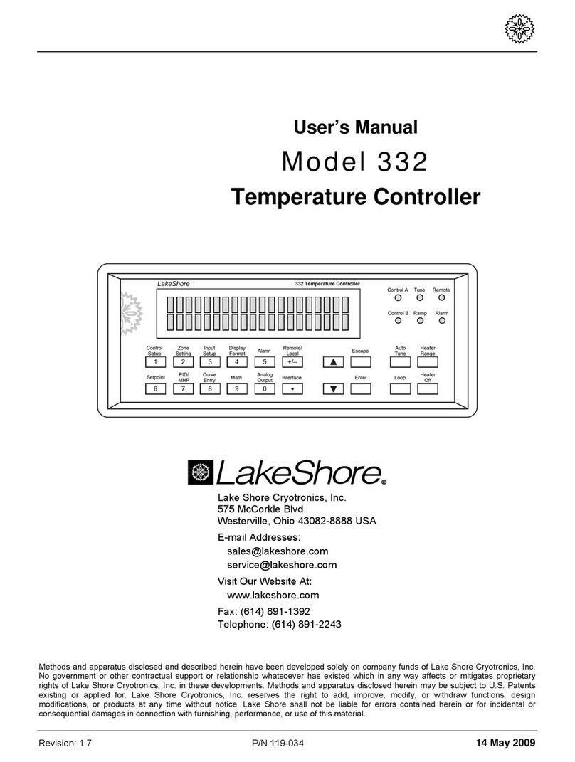 Lake Shore 332 user manual