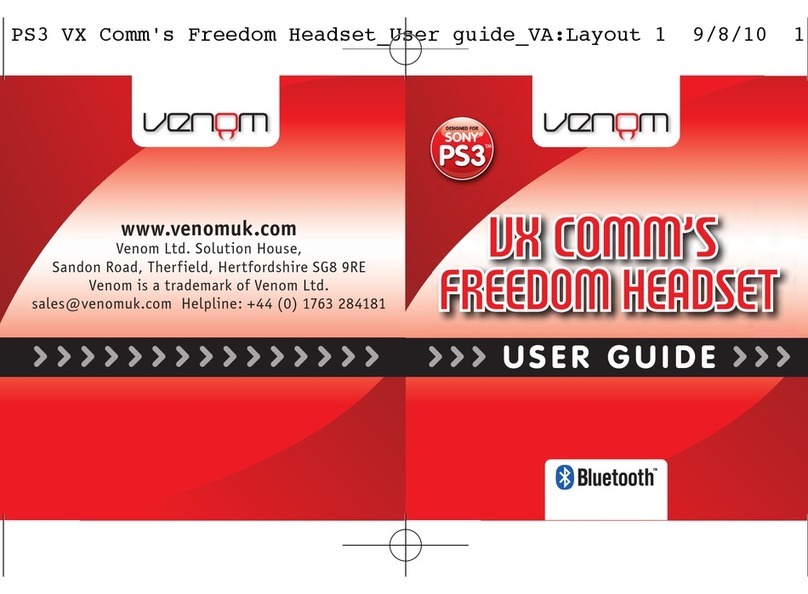 VENOM VX COMM'S FREEDOM User manual