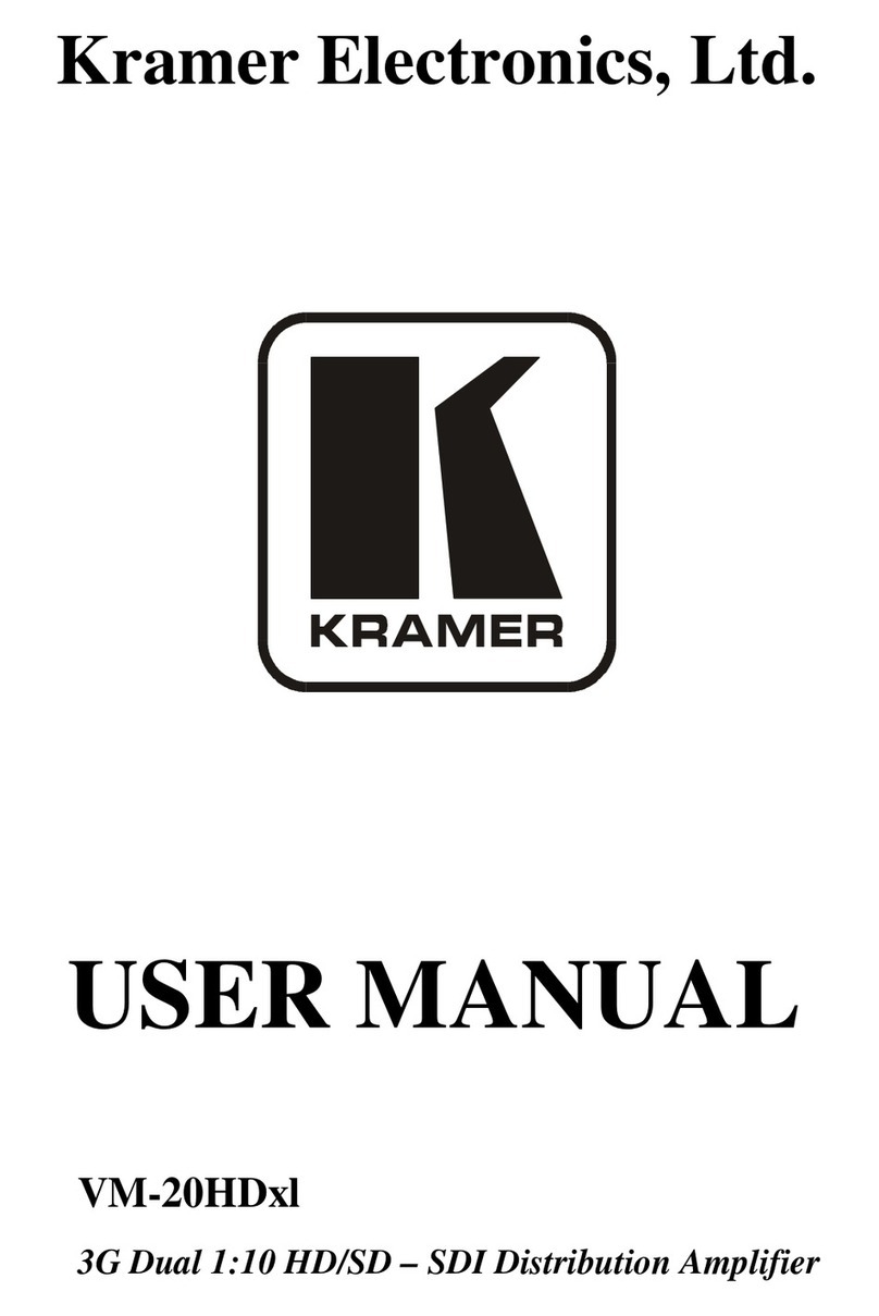 Kramer VM-20HDxl user manual