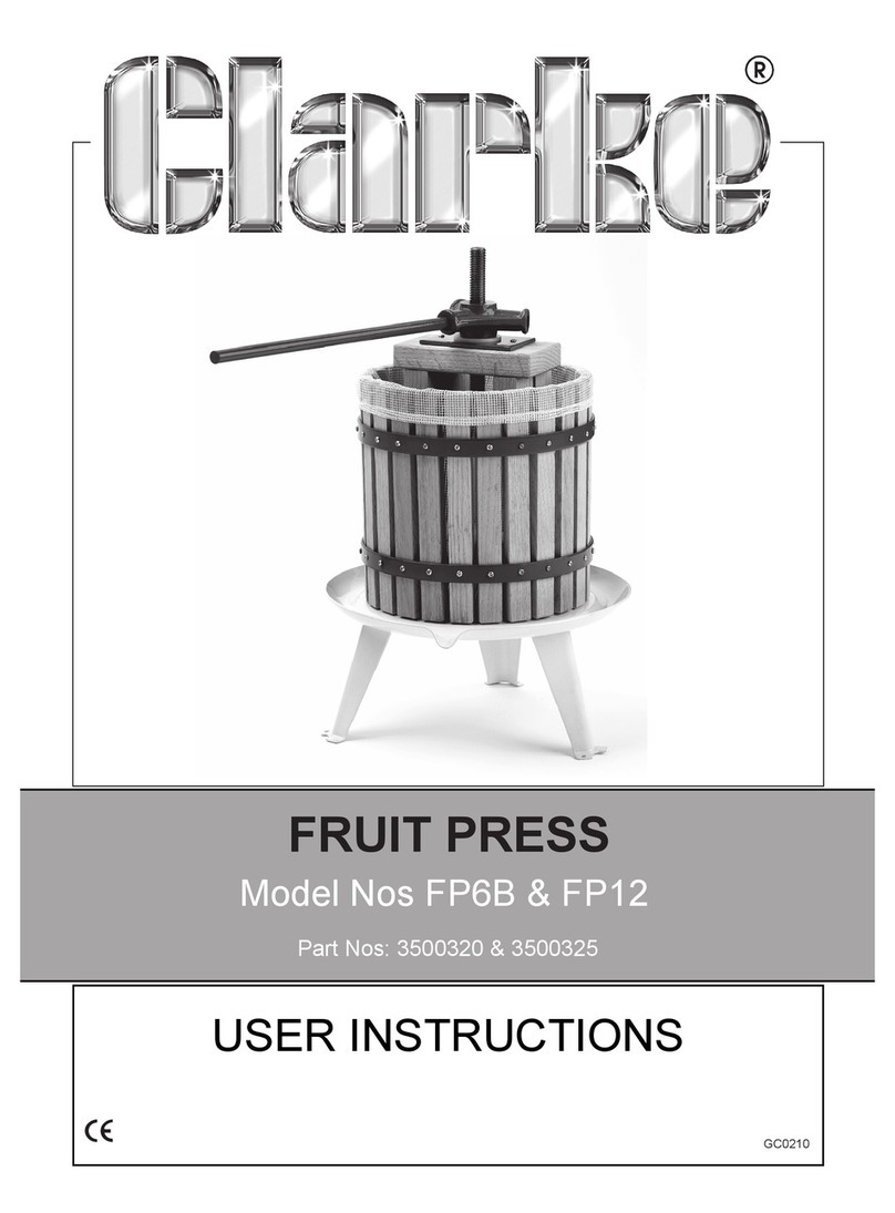 Clarke FP6B User manual