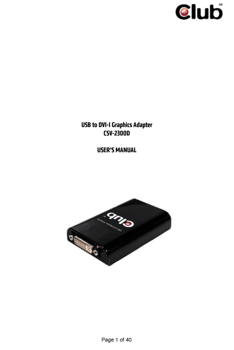 Club CSV-2300D User manual