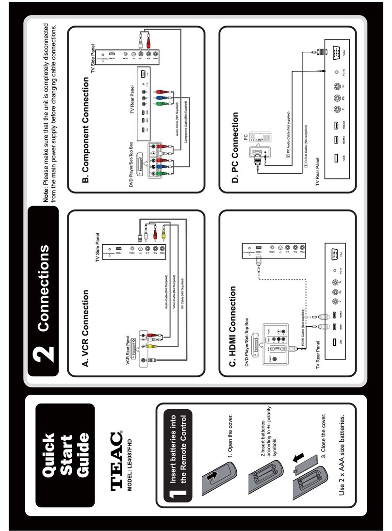 Teac LE4087FHD User manual Teac LE4087FHD User manual
