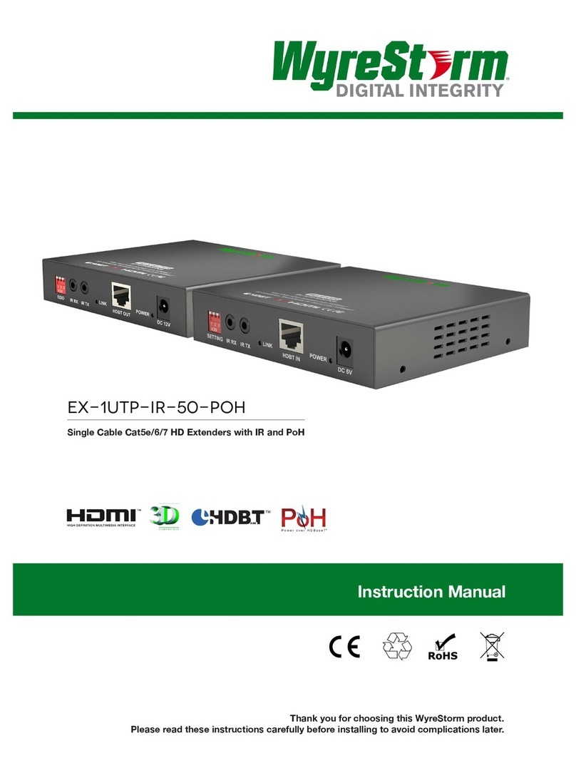 Wyrestorm EX-1UTP-IR-50-POH User manual