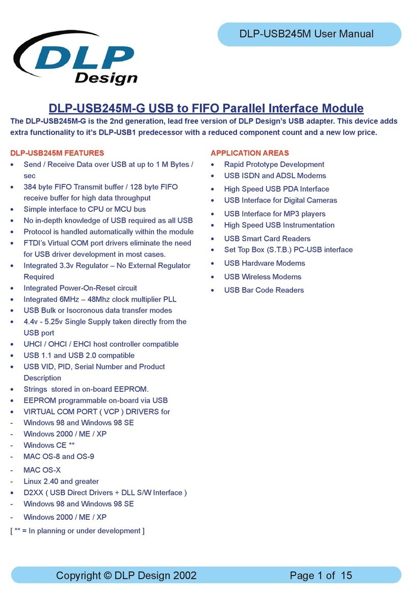 DLP Design DLP-USB245M-G User manual