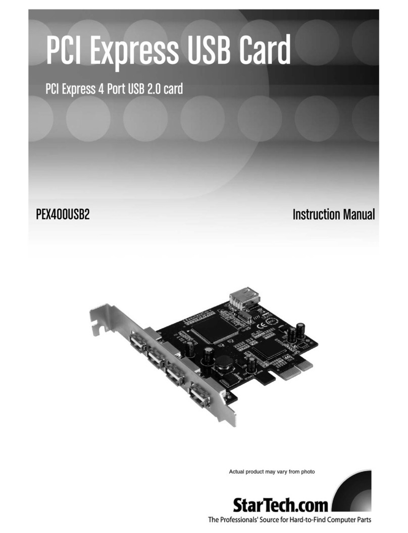 StarTech.com PEX400USB2 instruction manual