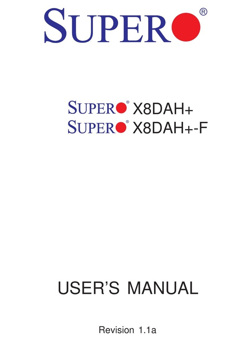 Supero Super X8DAH+ user manual