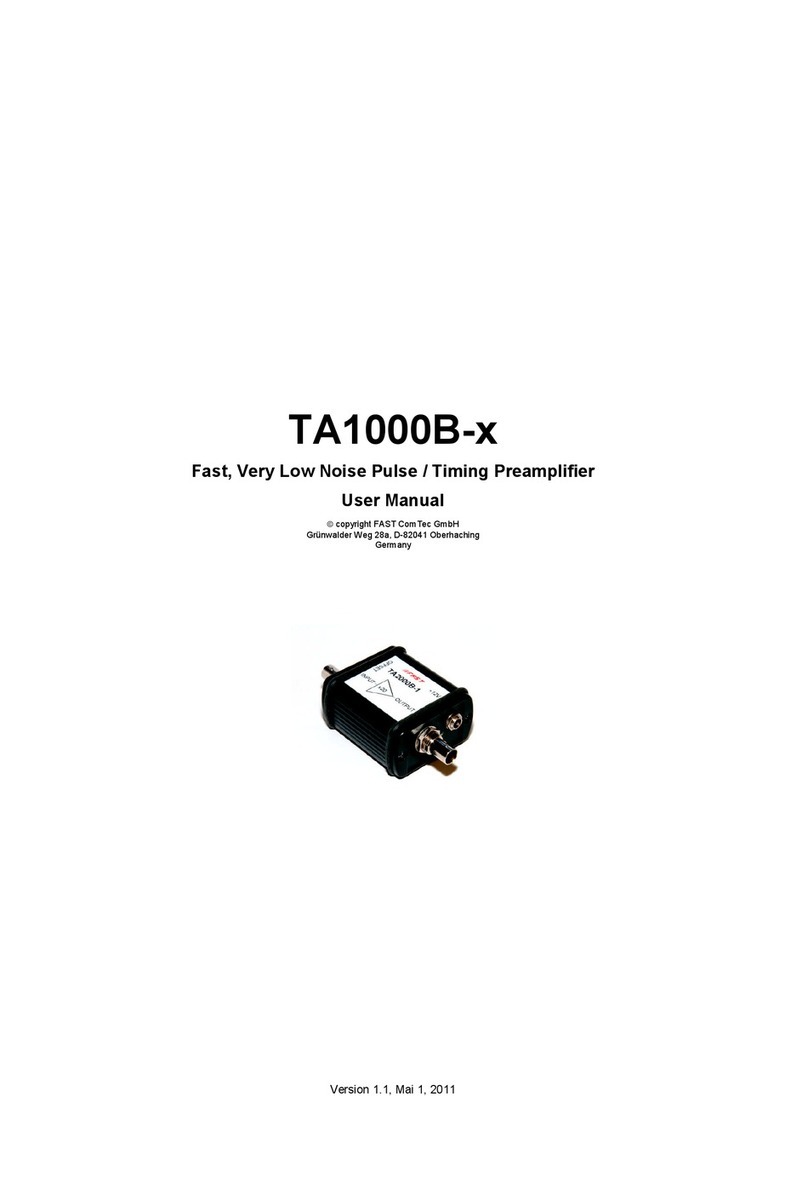 FAST ComTec TA1000B-x user manual
