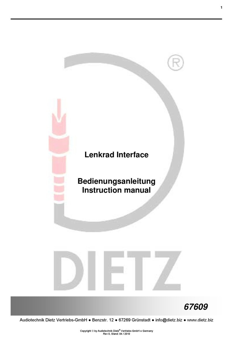 Dietz Lenkrad 67609 User manual