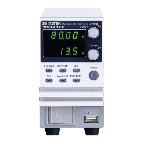 GW Instek PSW Series User manual GW Instek PSW Series User manual