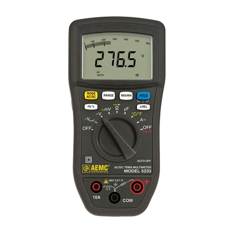 AEMC 5233 User manual