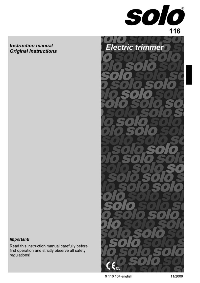 Solo 116 User manual
