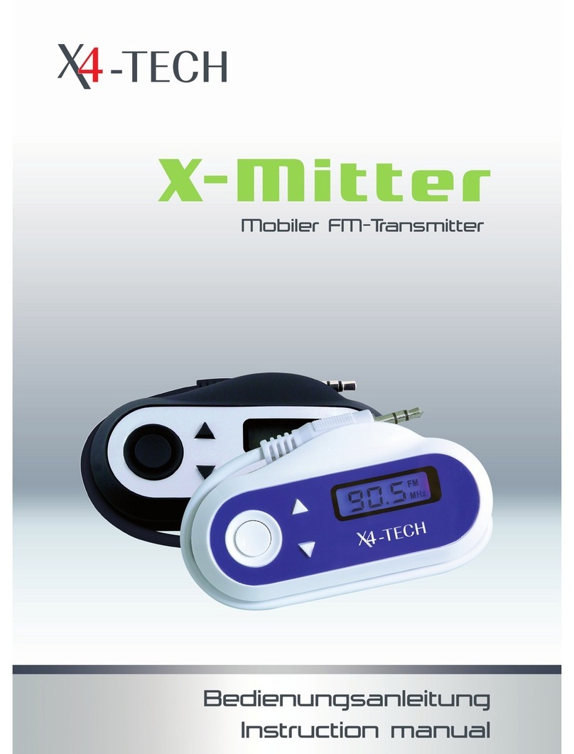 X4-TECH X-mitter instruction manual