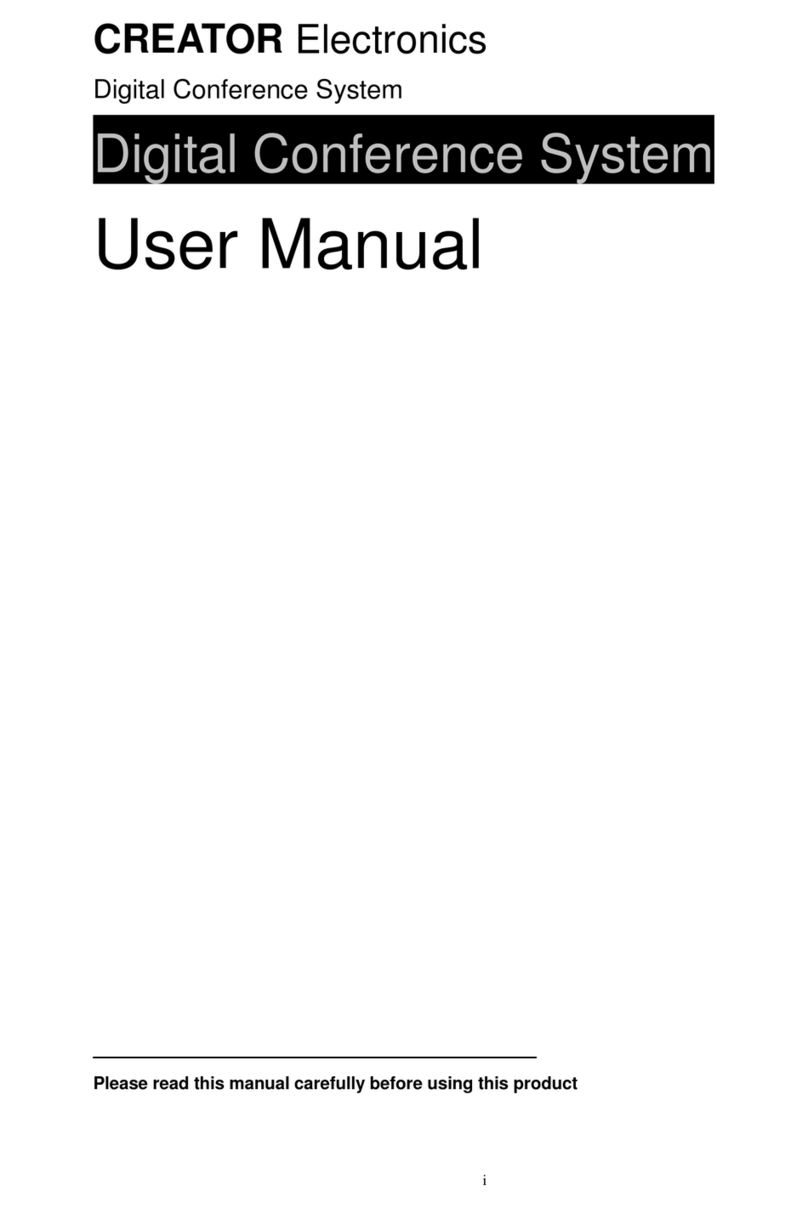Creator Electronics Digital Conference System user manual
