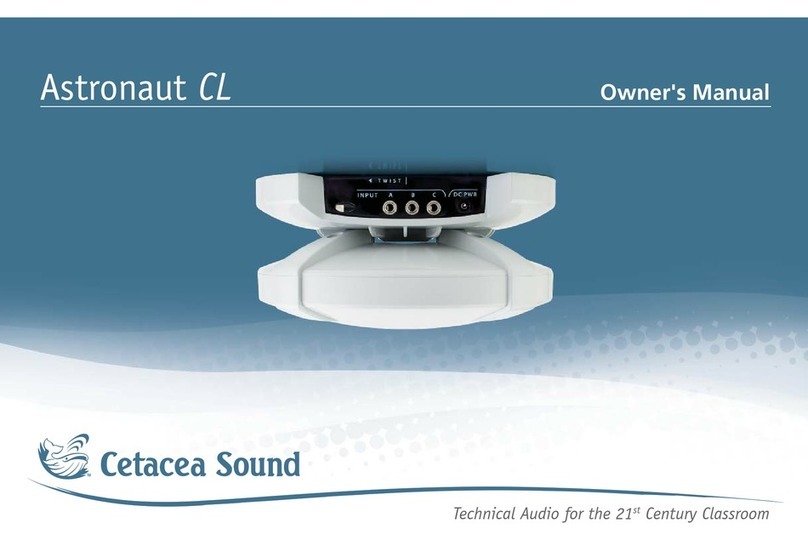 Cetacea Sound Astronaut CL User manual