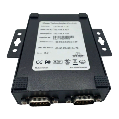 Moxa Technologies UC-7112 LX Plus Instructions for use