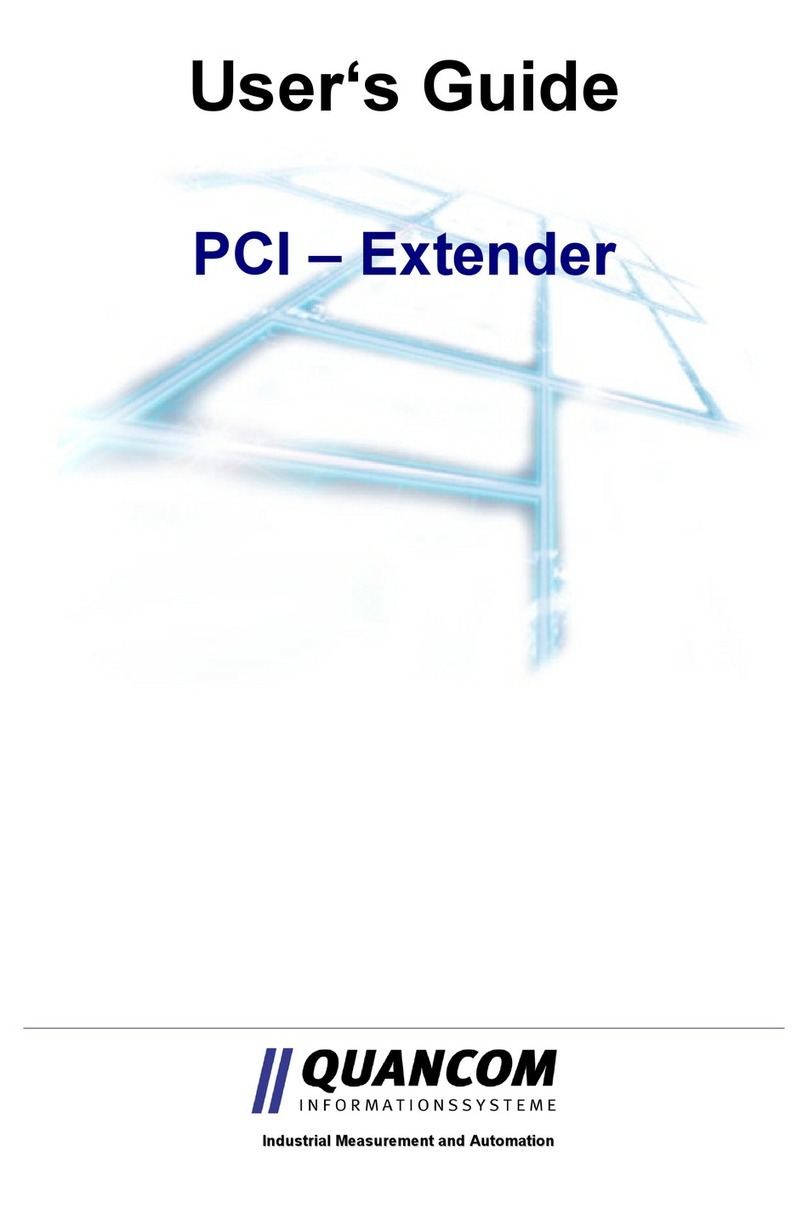 Quancom PCI - Extender user guide