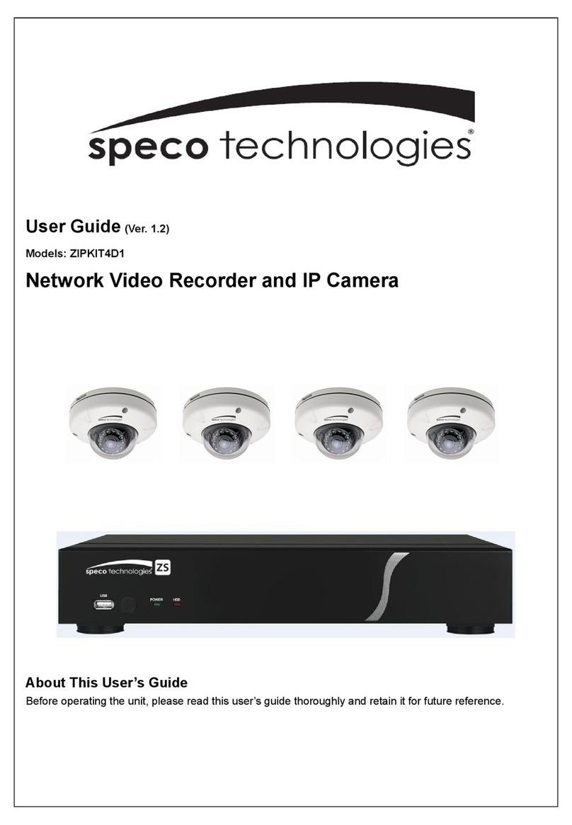 Speco ZIPKIT4D1 Series User manual