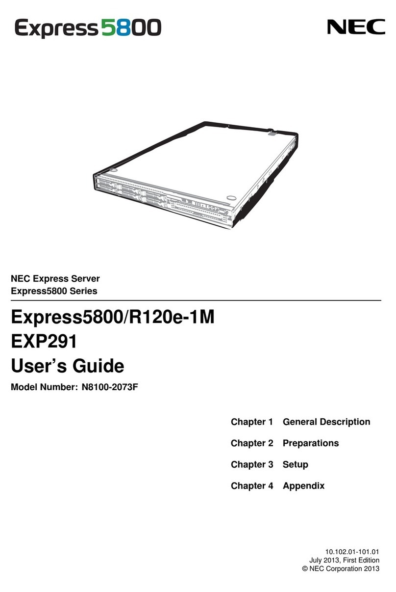 NEC Express5800/R120e-1M EXP291 User manual