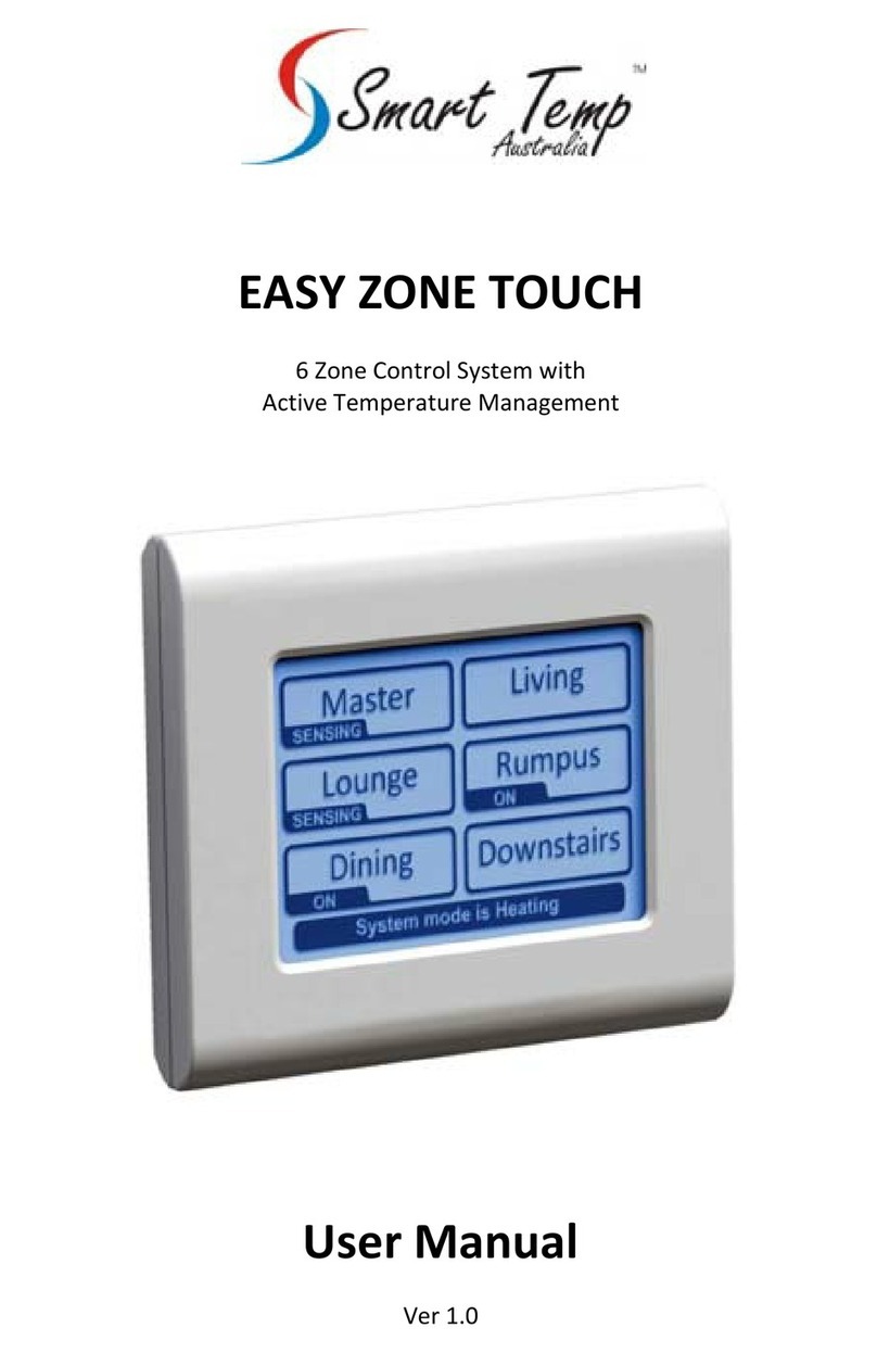 Smart temp EASY ZONE TOUCH user manual Smart temp EASY ZONE TOUCH user manual