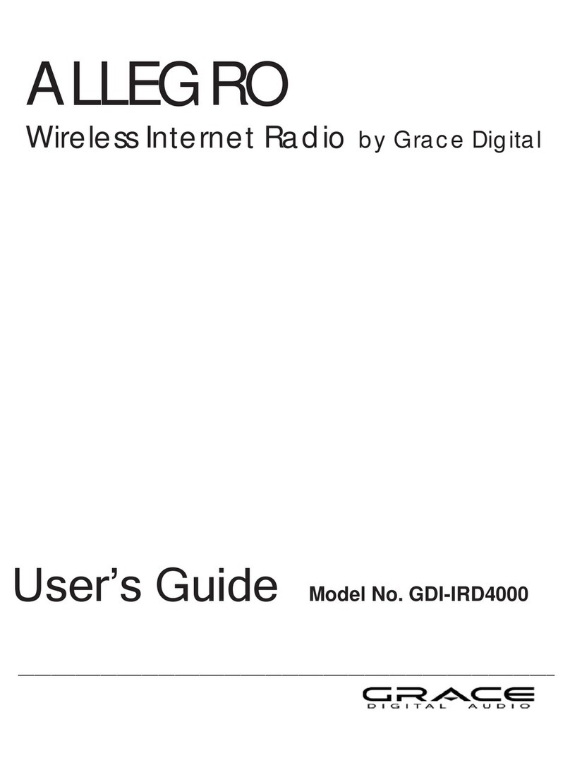 Grace Digital Audio ALLEGRO GDI-IRD4000 User manual