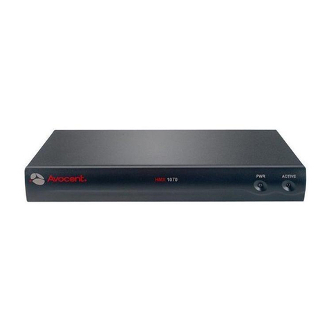 Avocent HMX Manager Installation and maintenance instructions