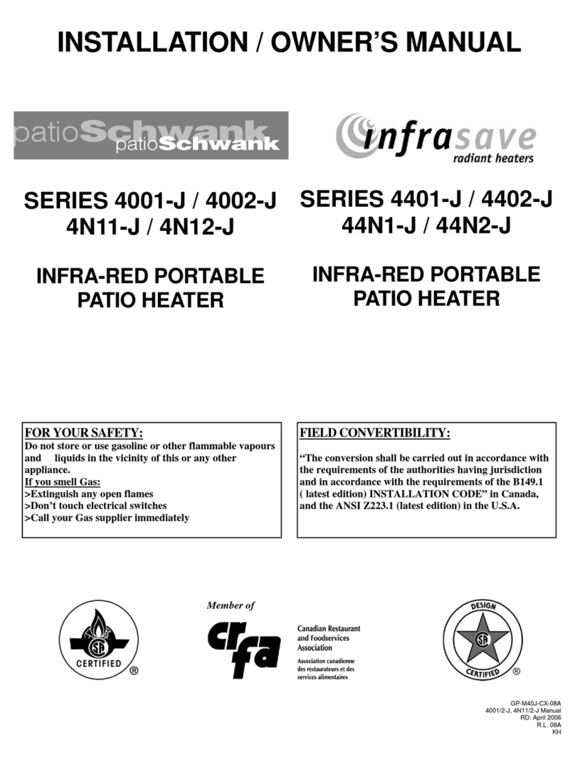 Schwank 4001-J SERIES Operating instructions